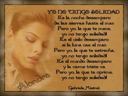 poema gabriela mistral